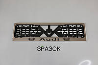 Рамка номерного знаку з нержавіючої сталі з написом SUBARU (1 шт). Рамка номера з нержавейки СУБАРУ