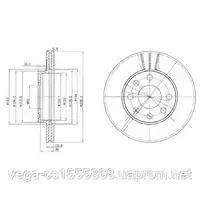 Тормозной диск Delphi BG2278 на Opel Astra / Опель Астра