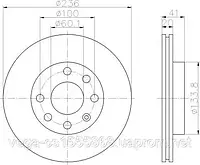 Тормозной диск Textar 92029603 на Opel Astra / Опель Астра