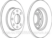 Тормозной диск Ferodo DDF104 на Opel Corsa / Опель Корса