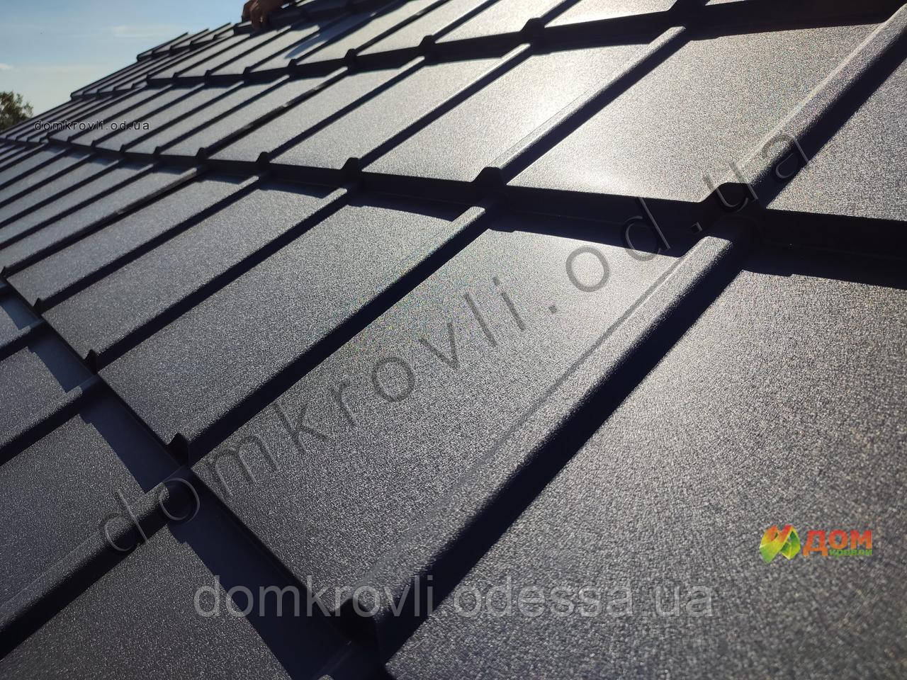 Модульна металочерепиця Еліт 0,45 мат 120 г/цинку Корея гарантія 10 років