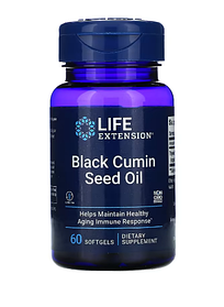 Масло насіння чорного кмину (Black Cumin Seed Oil) Life Extension 60 жувальних капсул