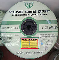 Капельная лента для полива 6 mil через 30 см, 3000 м 1.1 л/ч п-во Корея Veng Wey Drip