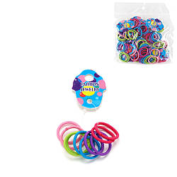 Гумка для волосся тонка 3см, 10 шт.