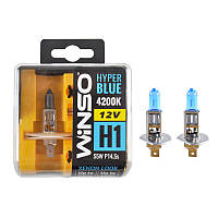 Галогенова лампа Winso H1 12V 55W P14.5s SET HYPER BLUE 4200K