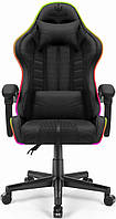 Компьютерное кресло Hell's Chair HC-1004 Black LED (тканина)