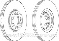 Гальмівний диск Ferodo DDF1113 на Ford Transit / Форд Транзит