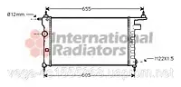 Радиатор охлаждения двигателя Van Wezel 37002183 на Opel Corsa / Опель Корса