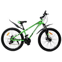 Велосипед CrossBike 26" Racer 2022 Рама-13" green-black