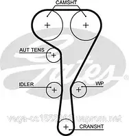 Ремень ГРМ Gates 5550XS на Opel Vivaro / Опель Виваро