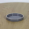 Підсвічник підставка керамічна Круг сірий 10,5 см для товстої свічки, фото 3