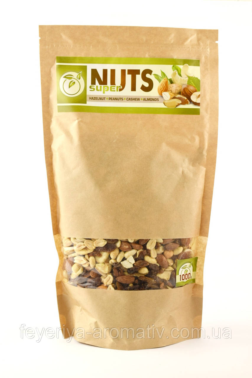 Суміш горіхів і сухофруктів Super Nuts 1000g Угорщина