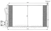 Радіатор кондиціонера NRF 35345 на Ford Focus / Форд Фокус