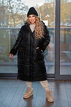 Куртка подовжена зимова, фото 3