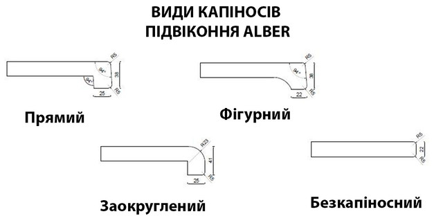 Види капіносів підвіконня Альбер