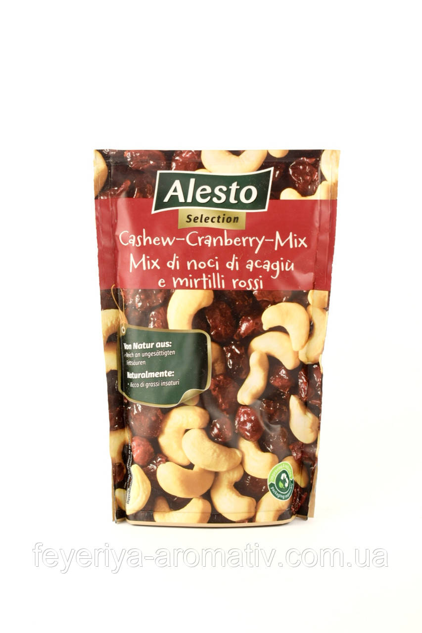 Суміш горіхів кеш'ю з журавлиною Alesto Cashew-Cranberry-Mix, 200г