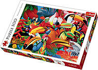 Пазл "Цветные птички". 500 элементов (Trefl)
