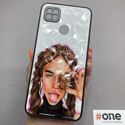 Чохол для Xiaomi Redmi 9C Ladies з принтом з дівчинкою із шоколадкою чохол на телефон сяомі редмі 9с, фото 1
