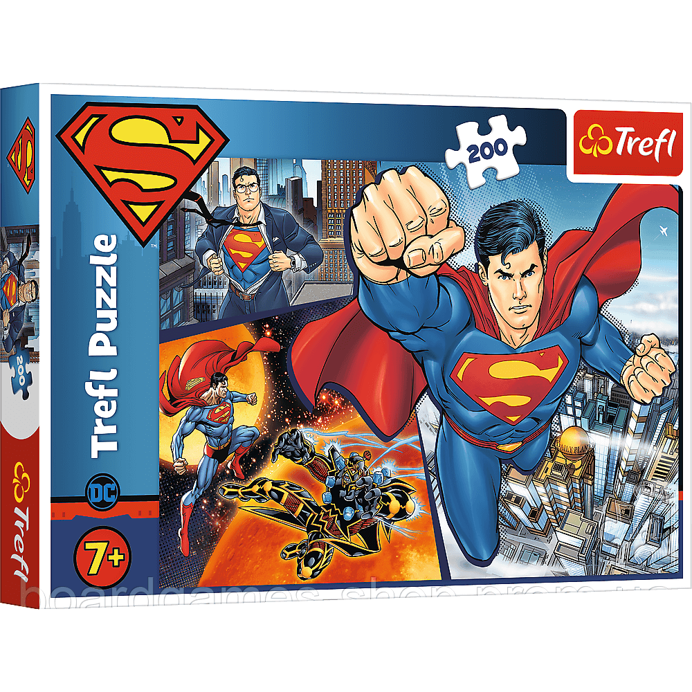 Пазл "Супермен герой. WB: Superman". 200 элементов (Trefl) - фото 1 - id-p1761741915