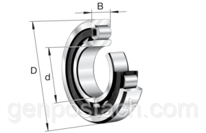 Підшипник 61807-2RS (1000807, 1180807) TIMKEN/USA, фото 2