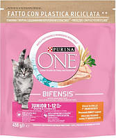 Сухий корм Purina One Junior для кошенят з куркою 450 г. (8445290071972)