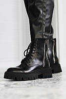 Женские ботинки Balenciaga Boots Tractor Black 2