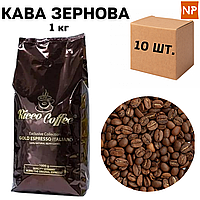 Ящик кави в зернах Ricco Coffee Gold Espresso Italiano, 1 кг (у ящику 10 шт)