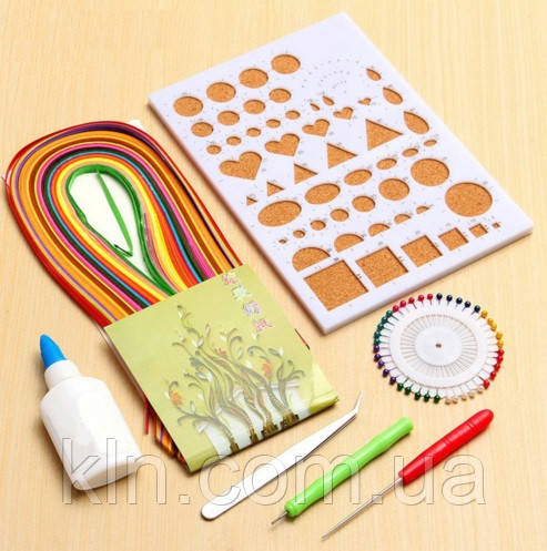 Набір для квілінгу базовий (6 предметів + папір 240 шт), фото 1