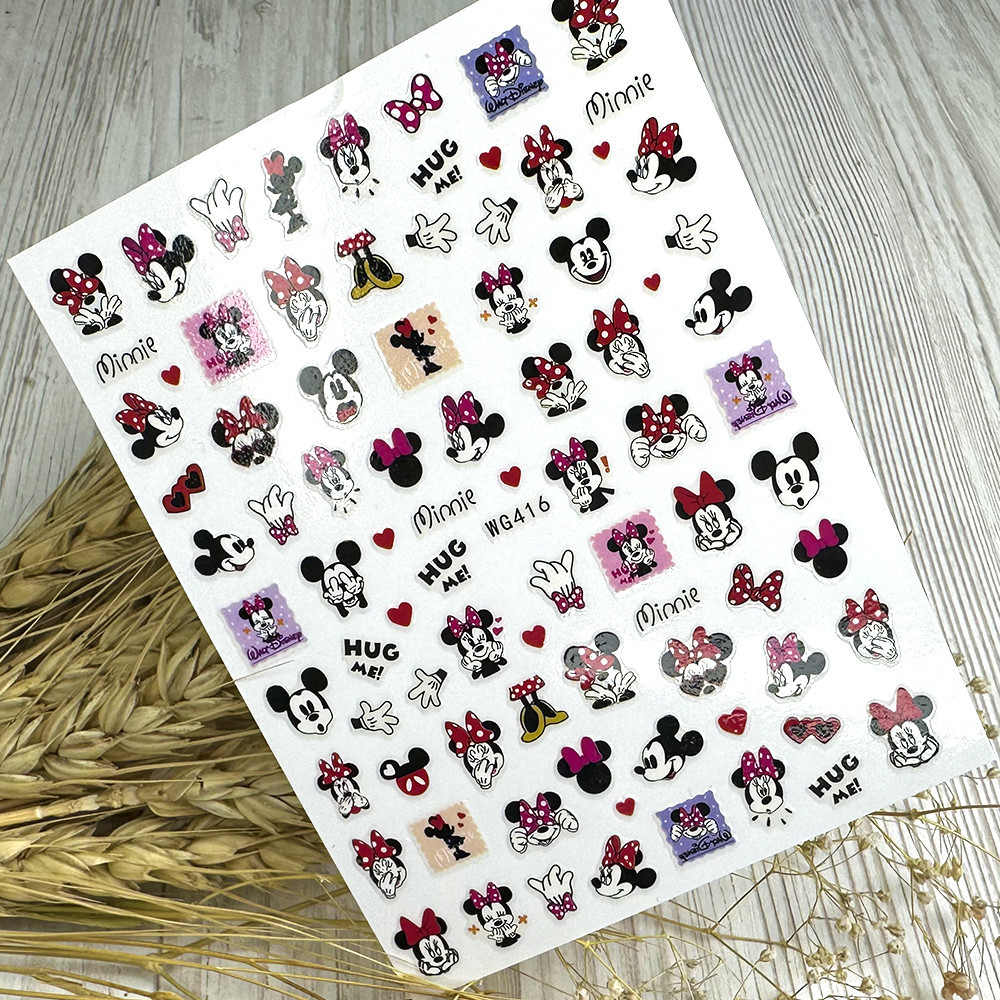 Наклейки для дизайну нігтів Міккі Маус Sweet Nails WG 416