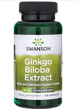 Swanson Ginkgo Biloba Extract 60 mg 120 Сaps