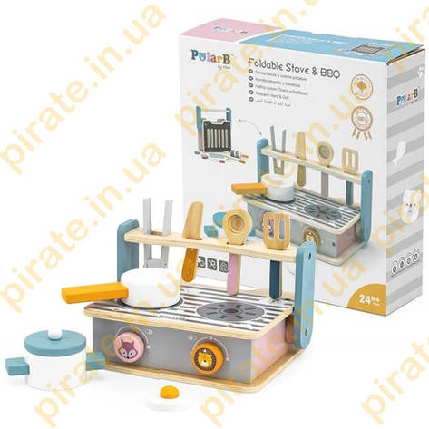Набір кулінара Viga Toys PolarB Складна плита з грилем (44032), фото 2