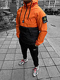 Чоловіча куртка анорак Stone Island M1209 жовтогаряча S, L, XL, фото 3