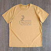 Патриотическая футболка мужская (44-54) с вышивой "Кобзар" хлопок 100% XL