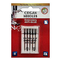 Иглы для вышивки Organ Embroidery Anti-Glue №90-100