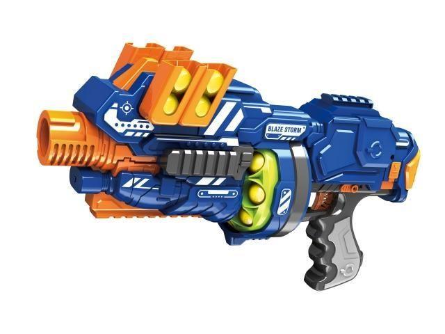 Дитяча іграшка пістолет автомат бластер що стріляє поролон.м'якими кульками, ZC7087 Zecong toys,в