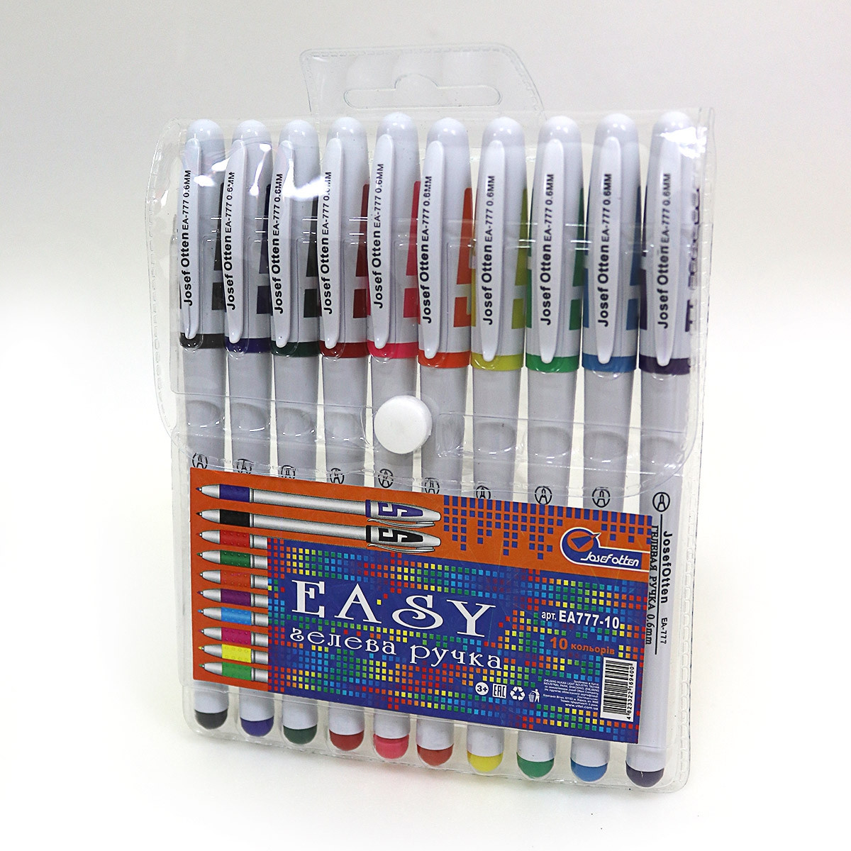 Набір ручок 10кол. гель 777-10 J.Otten