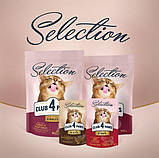 Вологий корм для дорослих кішок Club 4 Paws Selection Шматочки з куркою та телятиною в соусі 85г, фото 5