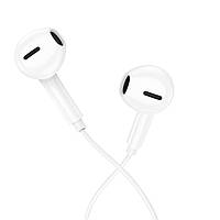 Наушники BOROFONE BM71 Light song universal earphones with mic White