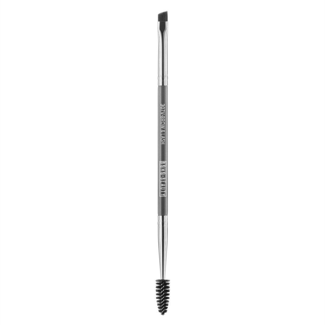 Boho Beauty Професійний Пензель для Брів та Вій 2в1 Vegan Brush Angled Brow Lush (307v) classic