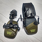 Кріплення адаптер на шолом для навушників Earmor, Wаlkers, Impact Sport - Green (Чебурашка), фото 8