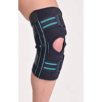 Наколінник з металевими шарнірами для сильної фіксації К-1 COMFORT графітовий