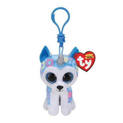 Дитяча м'яка іграшка TY Beanie Boos Хаски з рогом HELENA 12 см 35235