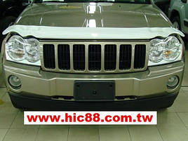 Дефлектор капота ЧОРНА (мухобійка) Jeep Grand Cherokee 2005-2010 HIC