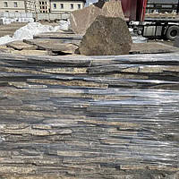 Камень для дорожек и облицовки Закарпатский сланец отборной по толщине 2-3 см