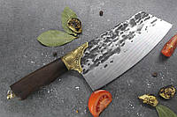 Кухонный нож-топорик для мяса Sonmelony 35 см, острый профессиональный нож секач для разделки мяса