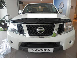 Дефлектор капоту (мухобійка) Nissan Navara / Pathfinder 2010-2014(HIC)