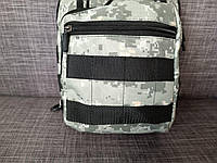 Мужская барсетка нагрудная сумка тактическая через плечо армейская ЗСУ тактическая цвет белый пиксель