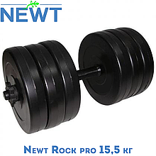 Гантель розбірна композитна домашня гантель пластикова для тренувань Newt Rock pro 15,5 кг