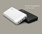 Універсальний акумулятор Power Bank Pineng PN-939 20000 mAh 3 Input & 2 Output Black, фото 6