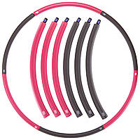 Обруч складаний неопреновий фітнес обруч Хула Хуп Hula Hoop EVA d 85 см FI-1555